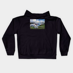 Paddys Hole Harbour, South Gare, Redcar UK Kids Hoodie